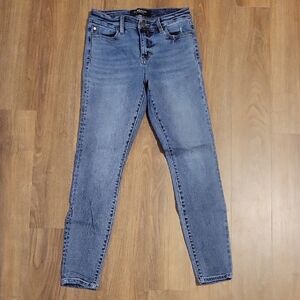 Liverpool Blue Skinny Jeans Stretchy Mid-Rise